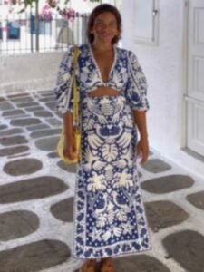 Second-hand treasures blue dress